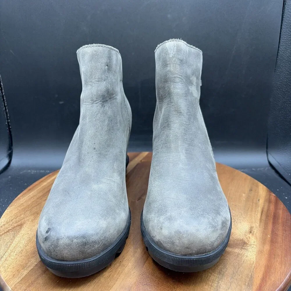 Sorel Joan of Arctic Wedge II Womens Size 9 Chelsea Bootie NL3364-010 Gray Boots